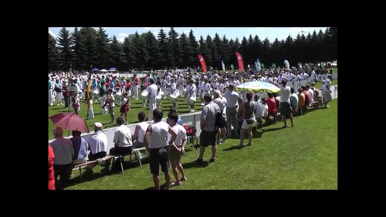 Eröffnung der LM 2012 in Burkau- Spiel der Fanfarenzüge