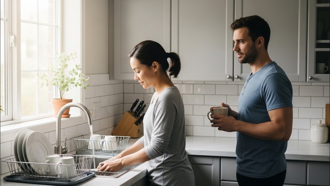 “Can I stay here tonight?” the single dad’s best friend whispered — he froze at the door