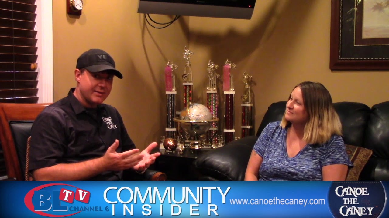 Reporter Tisha Emberton interviews Jason Carver, Owner, Canoe The Caney