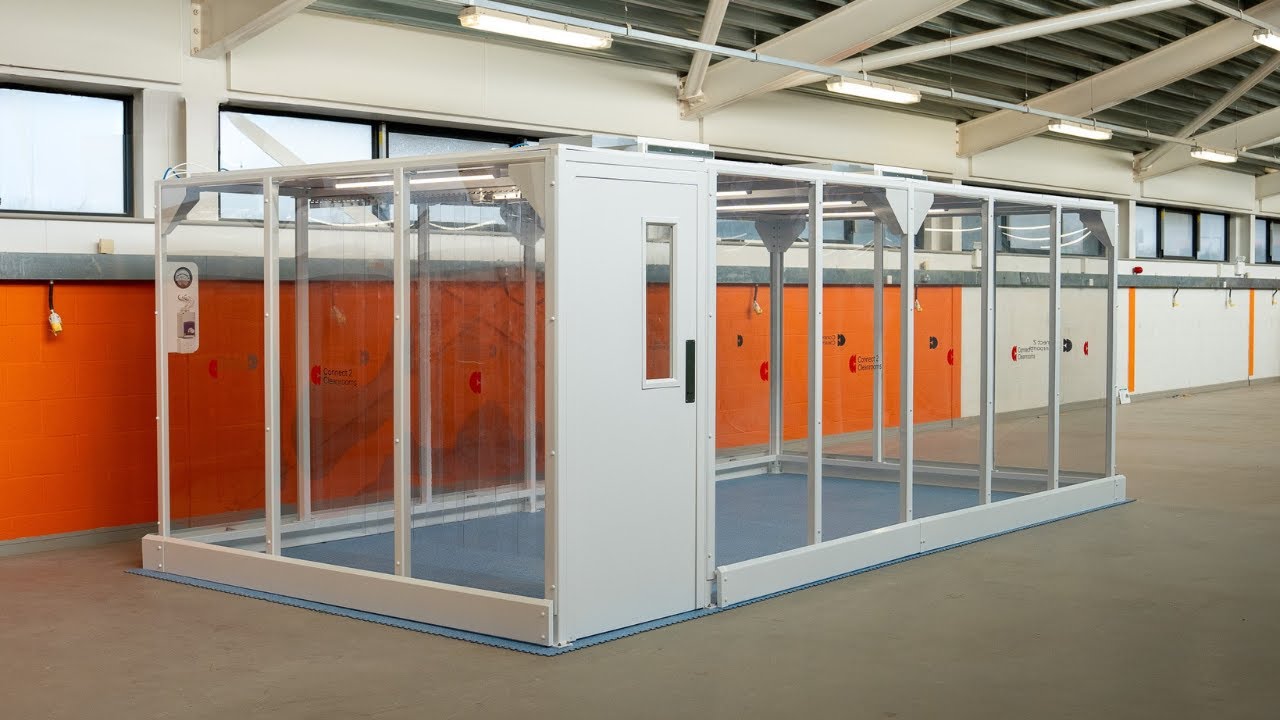 Time Lapse Build: 6m x 3m Predesigned Cleanroom at Lancaster and Morecambe College