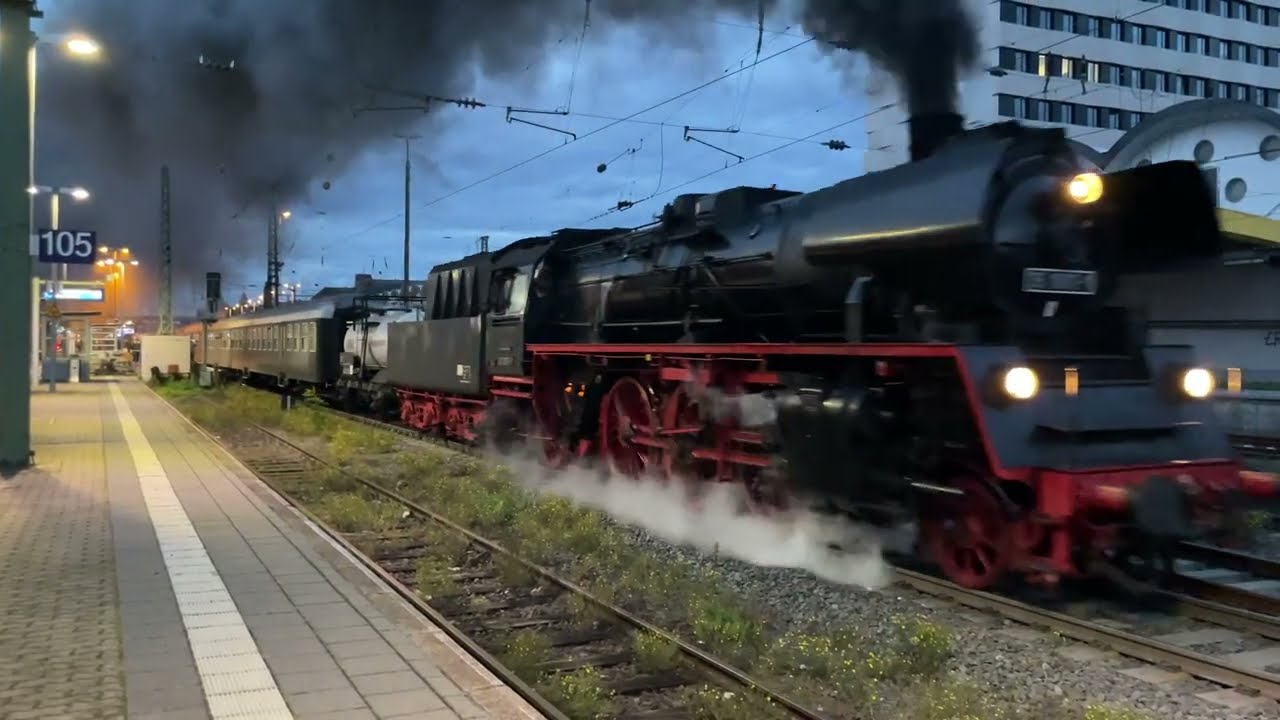 Ausfahrt Dampflok Br 35, Koblenz Hbf