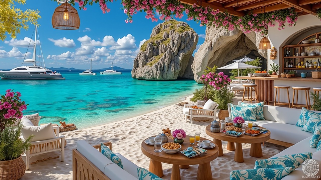 Утренняя босса-нова - расслабляющий джаз для кофе на пляже ⛱️