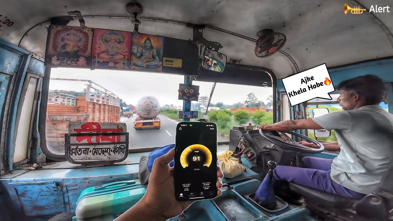 NON AC BUS DRIVER GONE MAD💀 EXTREMELY AGGRESSIVE & SKILLED BUS Driving on NH 16