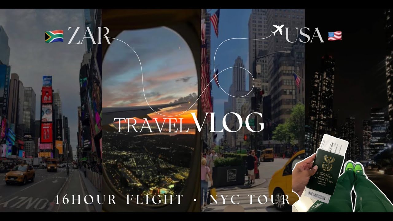 Moving to America from South Africa 🇺🇸🇿🇦 | Travel Vlog ✈️| prep | New York City | 16 hour flight