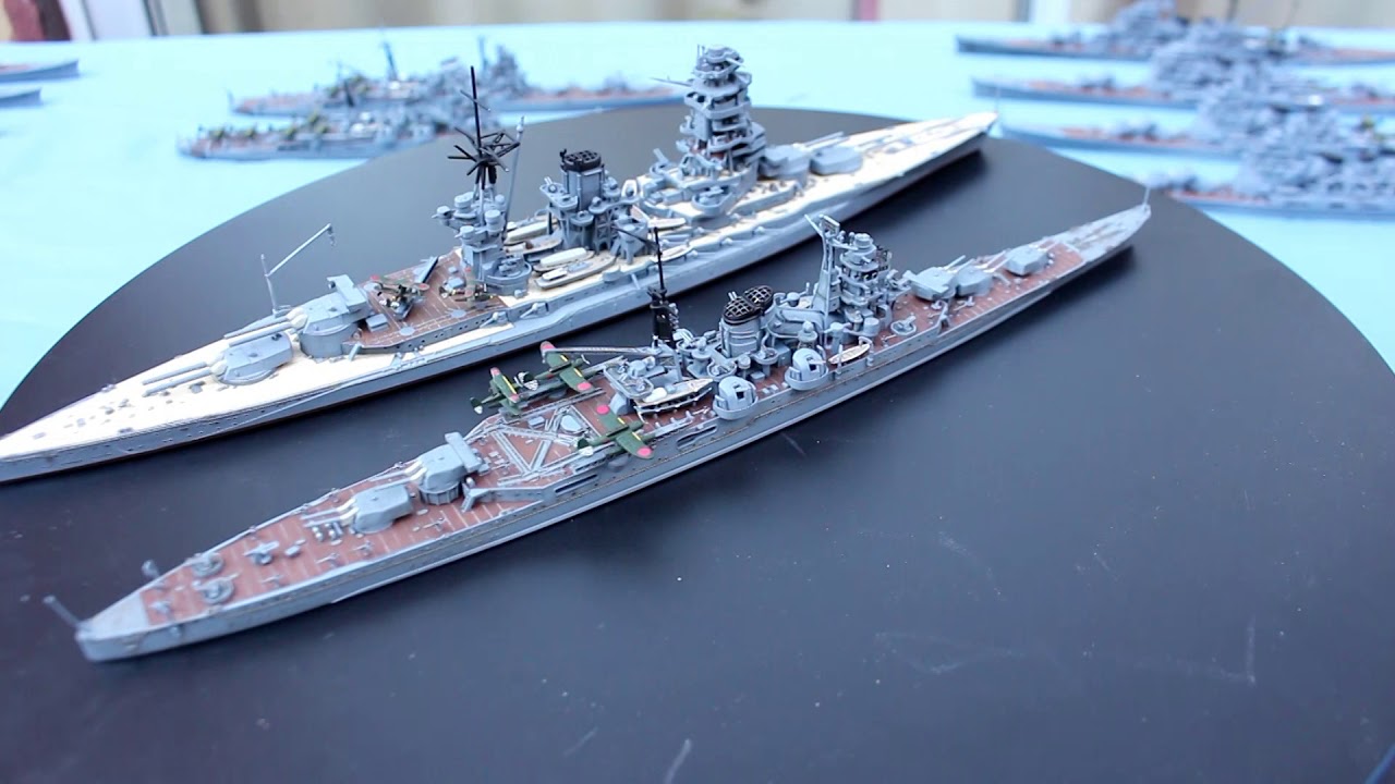 1/700 Japanese Battleships & Heavy Cruisers (waterline series) Hasegawa, Fujimi, Aoshima and Tamiya