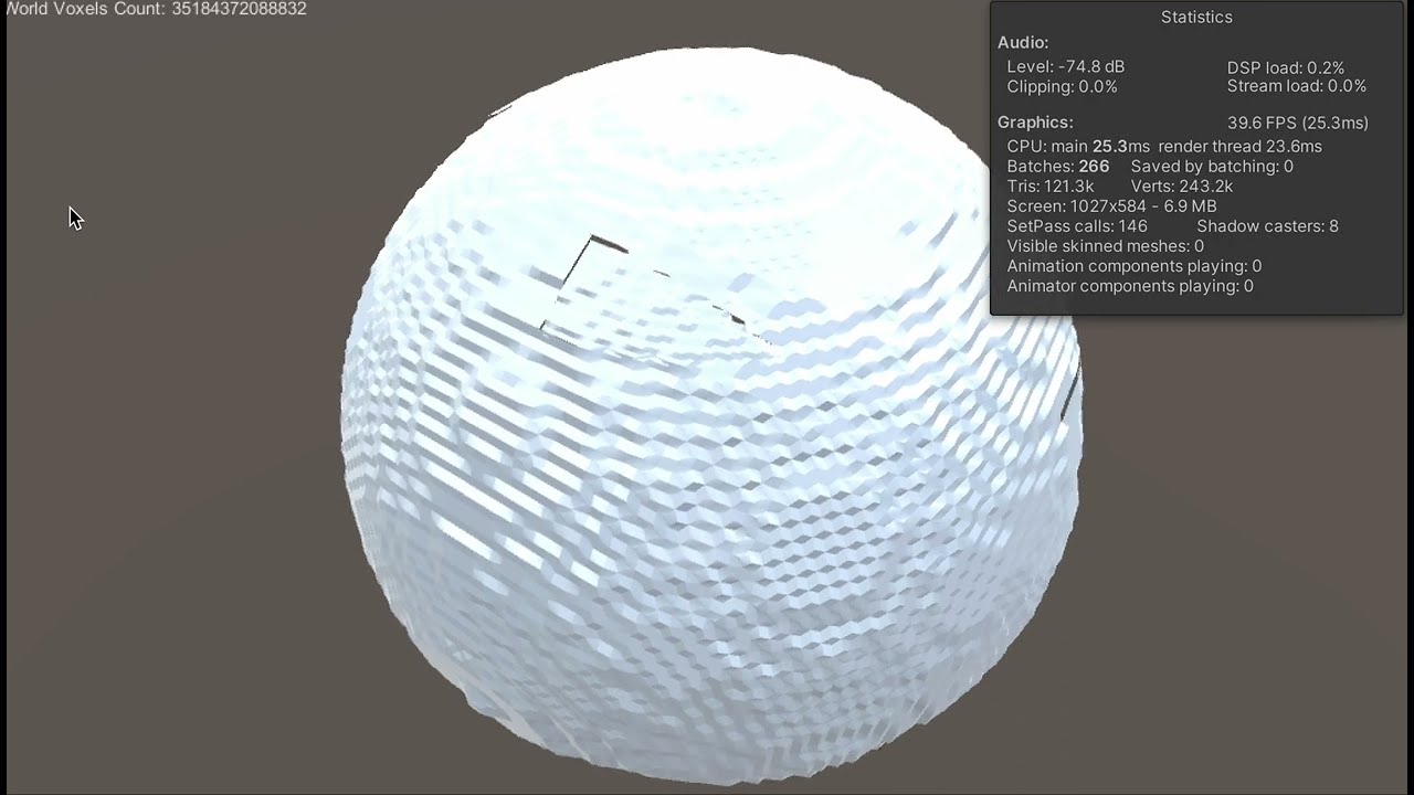 Massive Voxel Octree Planet LOD (Smooth Voxel Terrain)