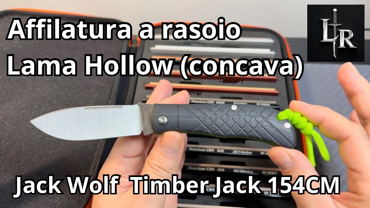 Affilatura a rasoio lama Hollow  ! Jack Wolf Timber Jack in 154 CM