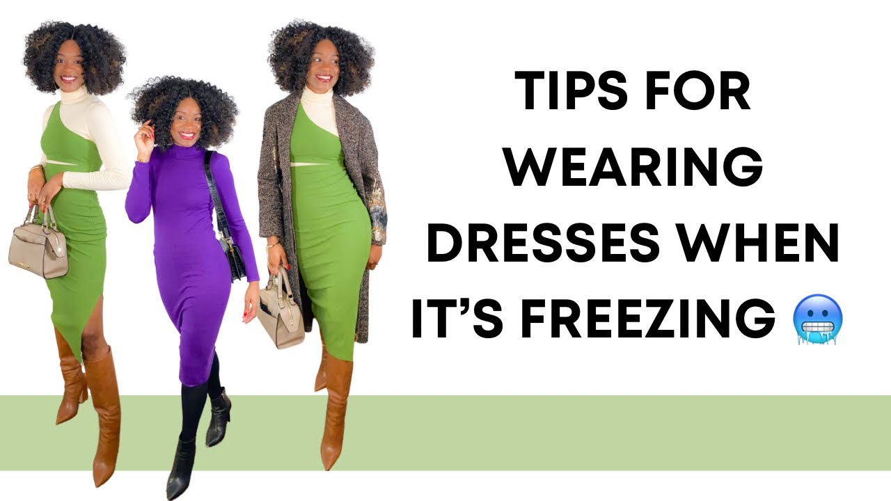 HOW TO STYLE DRESSES WHEN IT&rsquo;S COLD ~ SHIRT DRESSES, KNIT, RIBBED DRESSES - FALL / WINTER STYLE TIPS