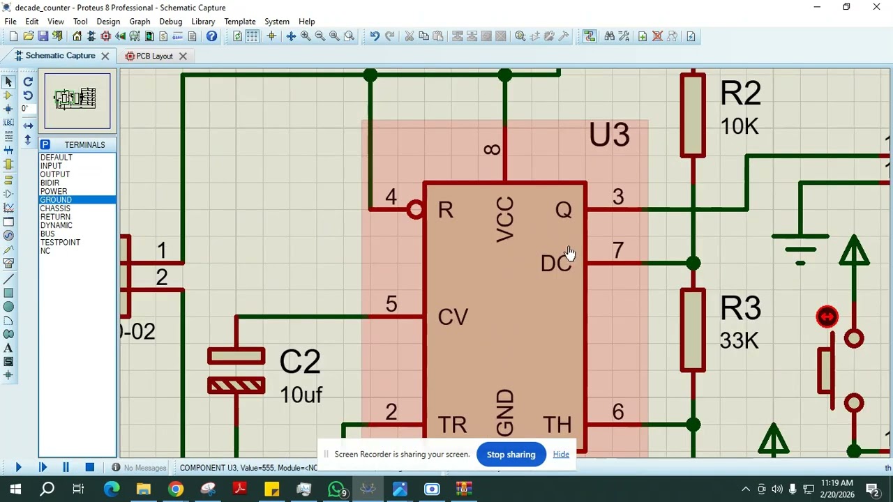 lab 4 online Engineering Workshop (Proteus)