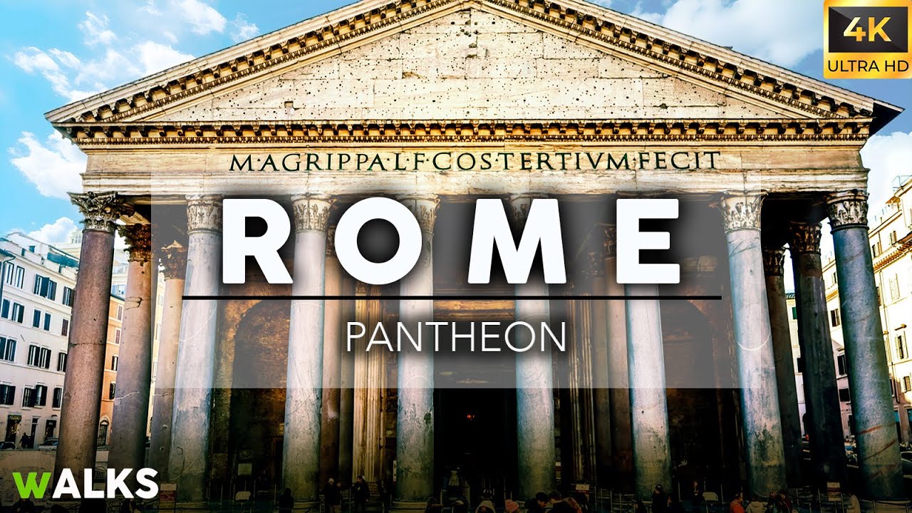 Panteón, Roma Italia | Walking Tour 4K por el Templo Más Antiguo de Roma