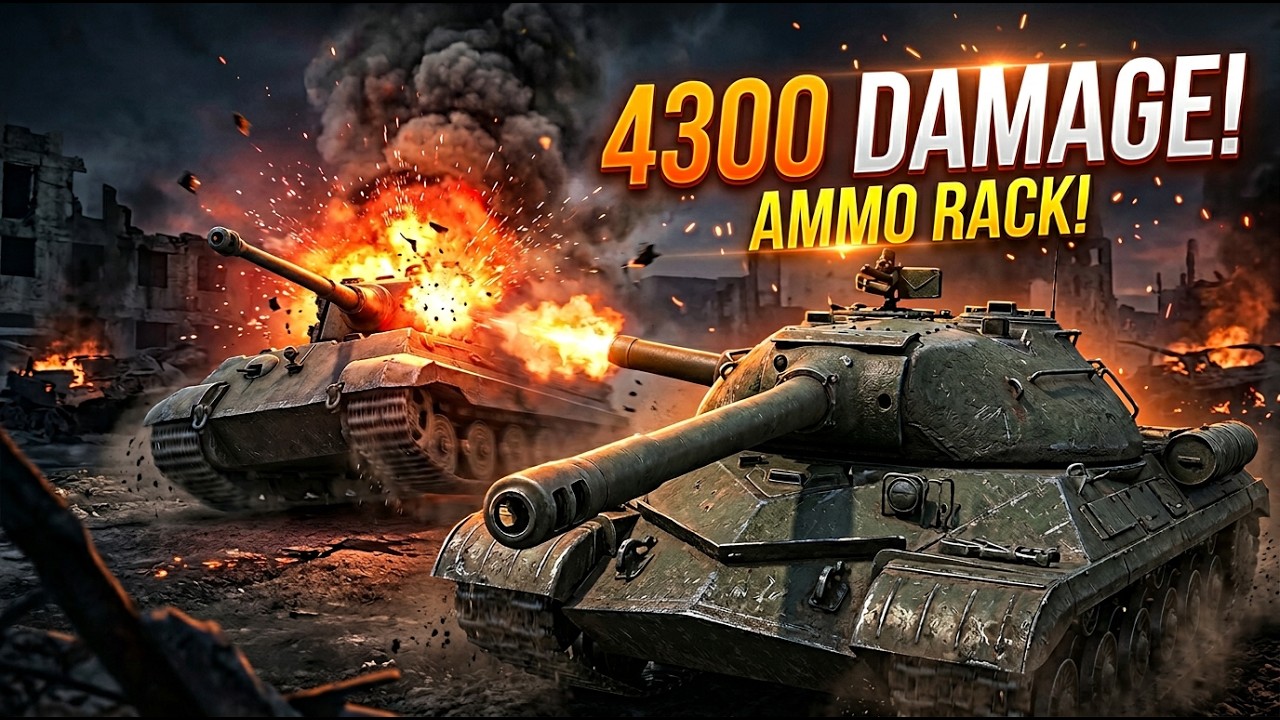 OBJ 704 Power Match! 4300 Damage & Ammo Rack Highlight | WOT Blitz #wotblitz #worldoftanksblitz