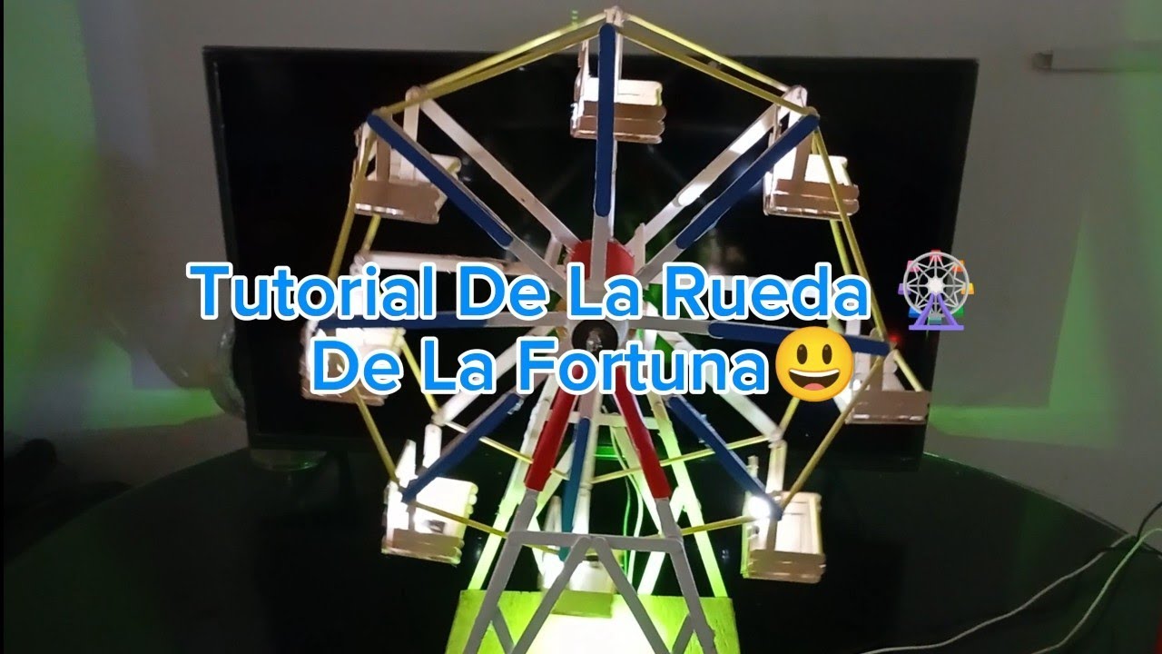 Tutorial De Como Hacer La Rueda De La Fortuna 🎡 La Mejor Manualidad Que Verás 🤩