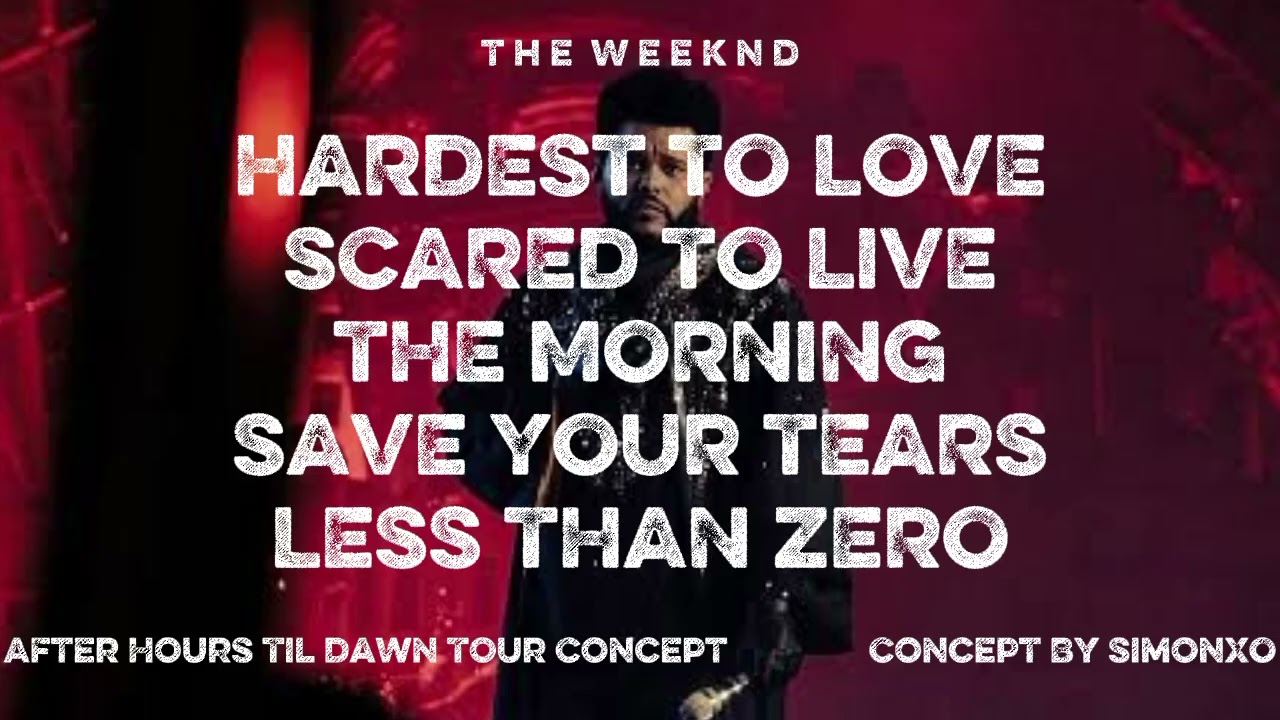 The Weeknd - Hardest To Love/Scared To Live/The Morning/Save Your Tears/LTZ [AHTDT Concept]