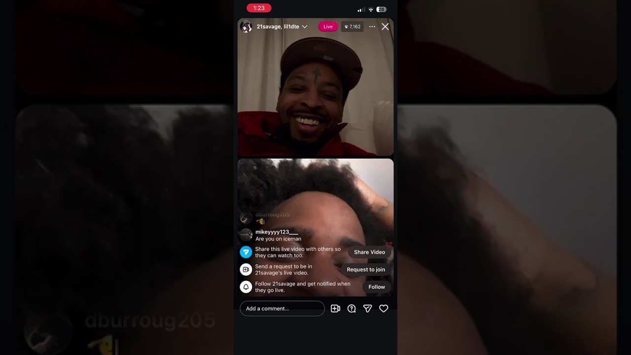 21 Savage speaks on the FTS movement IG Live