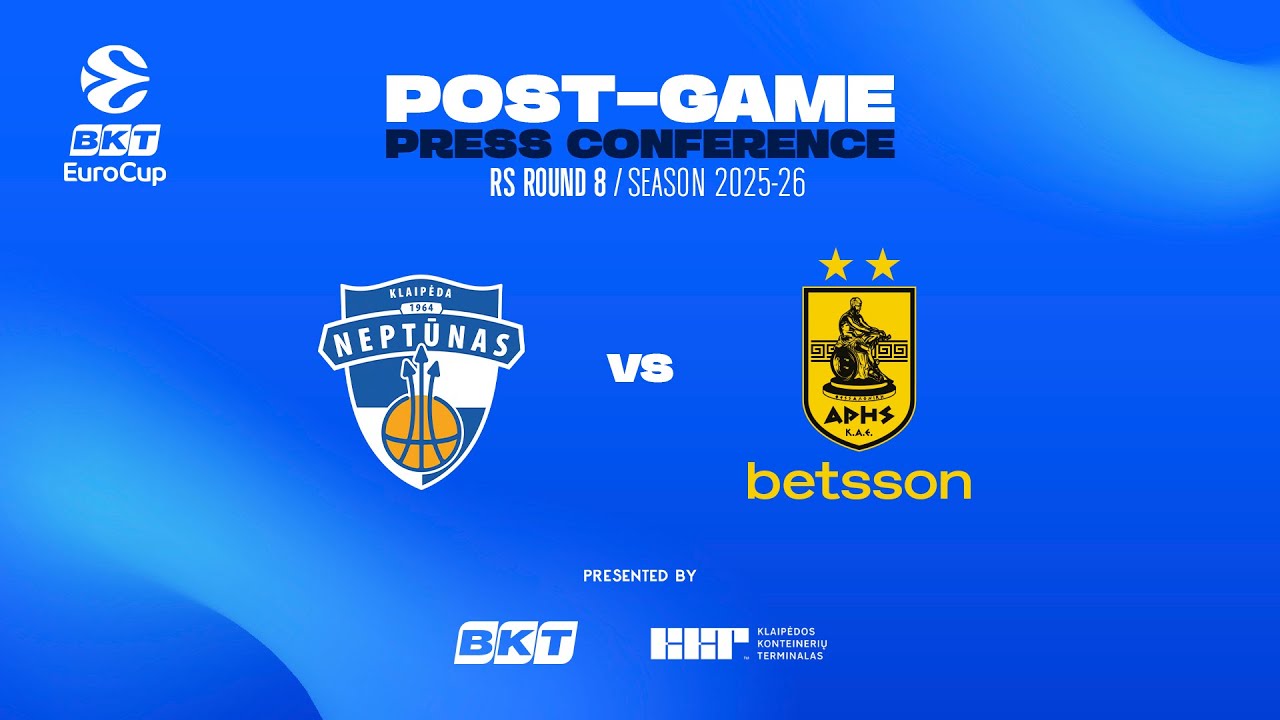 Neptunas Klaipeda - Aris Thessaloniki Betsson Press Conference