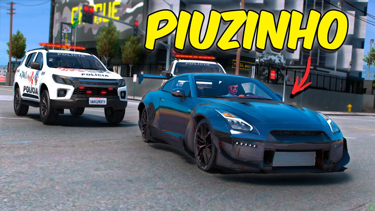 Dei FUGA com o CARRO do PIUZINHO no GTA RP