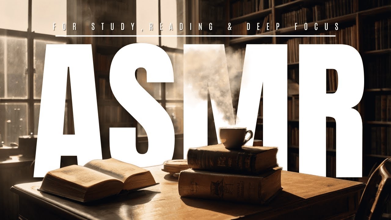 📚 Library Ambience & Page Turning Sounds | ASMR for Study, Reading & Deep Focus