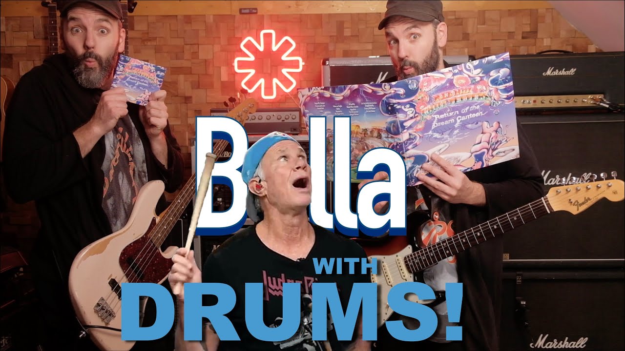 Bella - RHCP Bass and Guitar cover (with Chad's drumtrack)