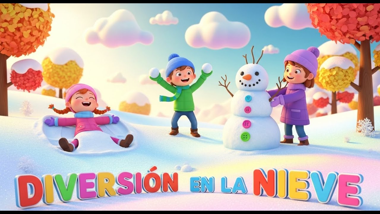 Danza de Copos ❄️☃️ | Canción Larga de Nieve para Niños