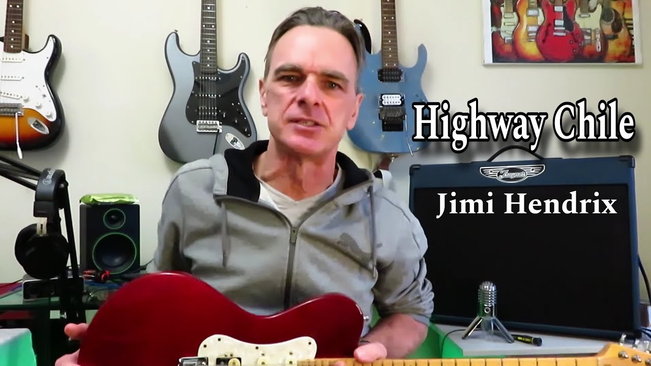 HIGHWAY CHILE - Jimi Hendrix. Guitar Lesson / Tutorial.