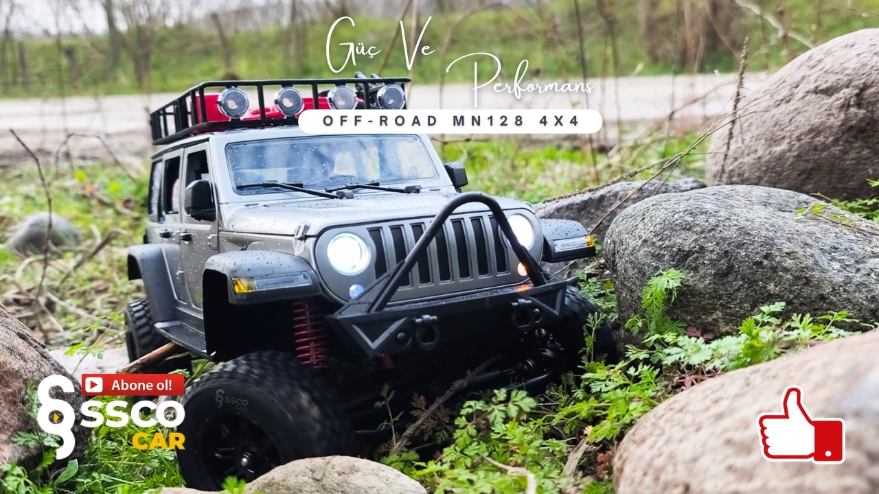 1/12 Scale Rc Off-Road Car  |  MN128 Jeep Rc Off Road | 4x4 Off Road Trail | Ssco Car  | Islak Zemin