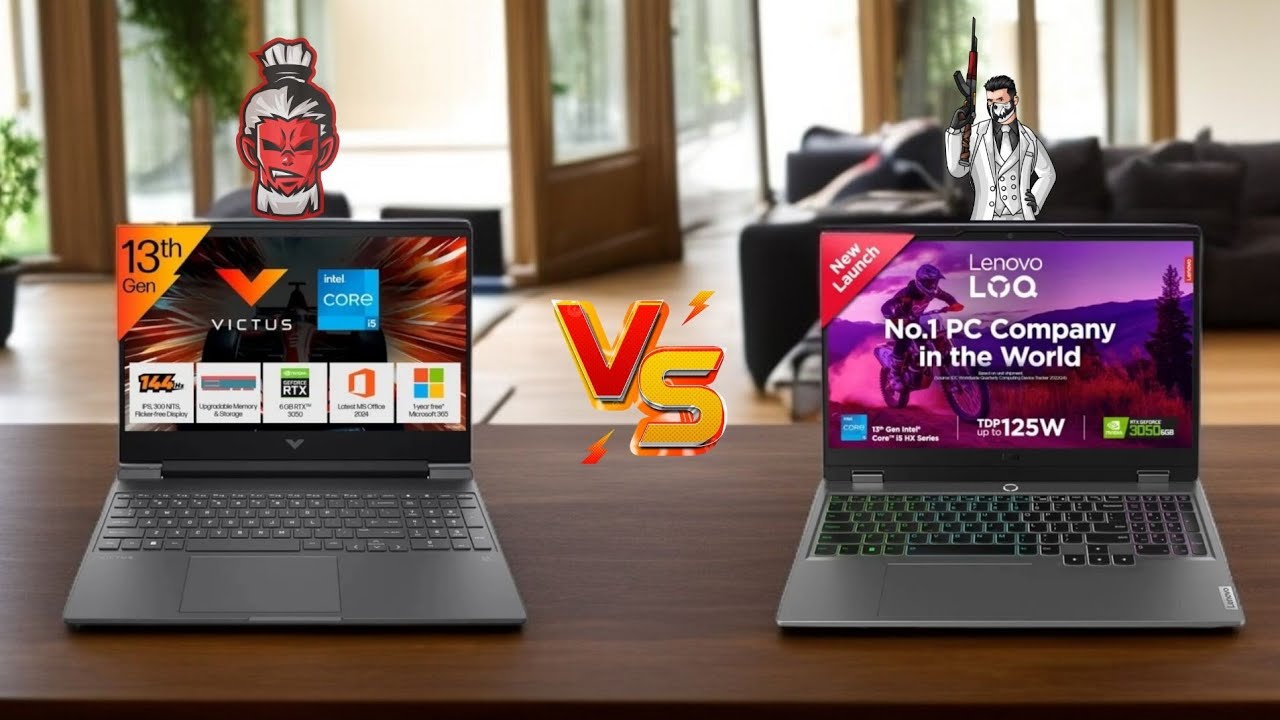🎮 Lenovo LOQ vs HP Victus 💻💣 | RTX 3050 Showdown ⚔️ i5 13th Gen Gaming Beast Under ₹70K! 🔥