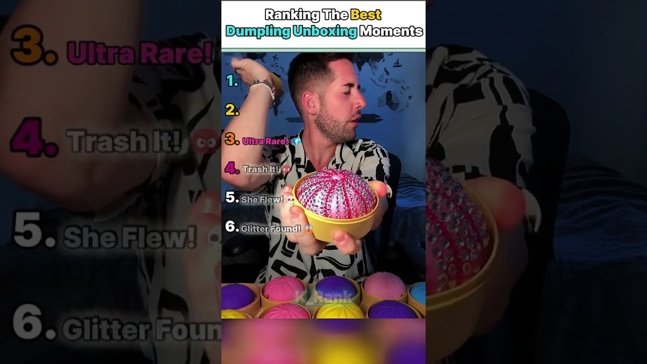 Ranking The Funniest Glitter Dumpling Unboxing Moments! 🥟✨ #glitterdumpling #unboxing #viralshorts
