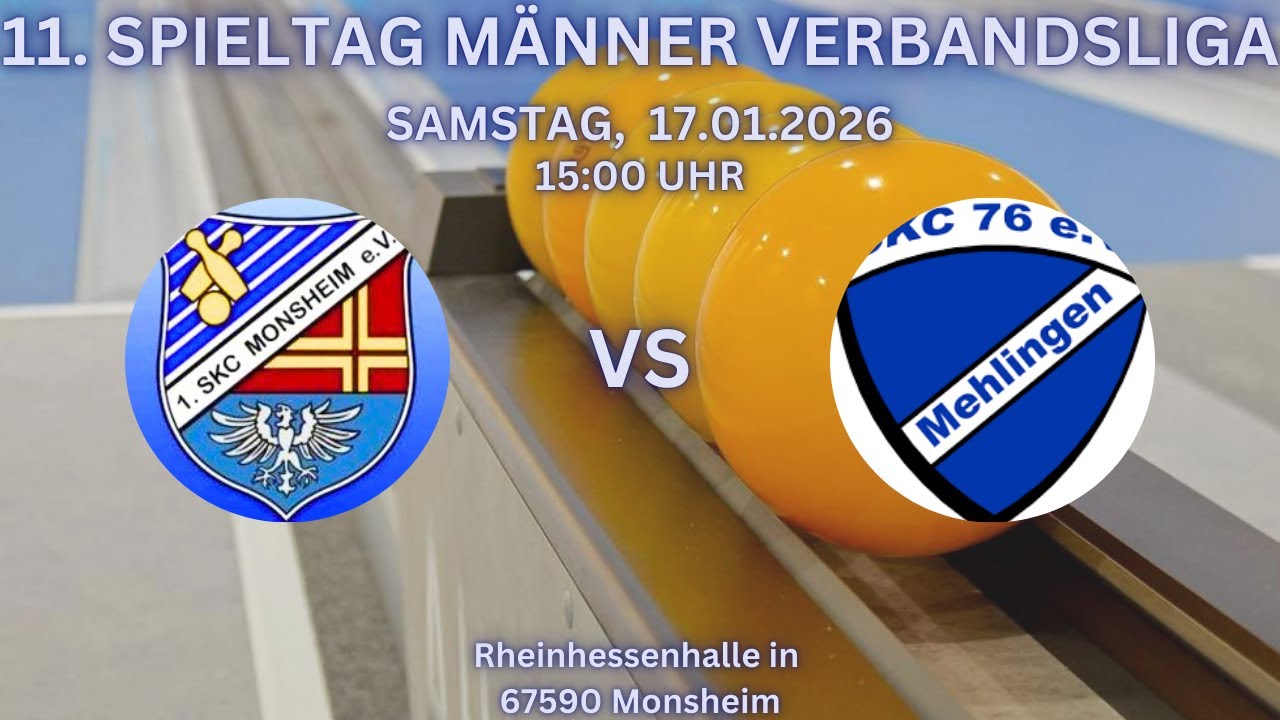 1. SKC Monsheim  gegen 1.SKC Mehlingen 1976 / Verbandsliga Herren 120 Wurf