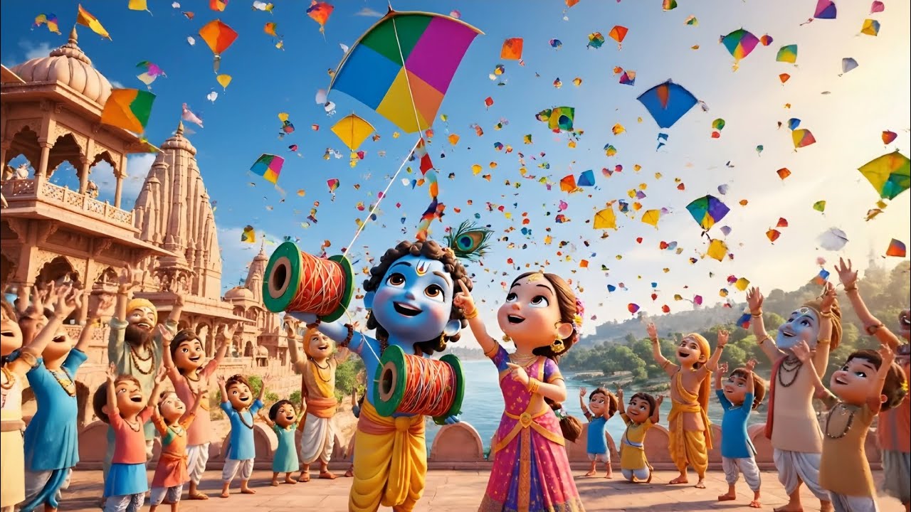 🪁पतंगों में रंग भरे राधे नाम | Radha Krishna Makar Sankranti Song | Makar Sankranti Song | RN_CTFF