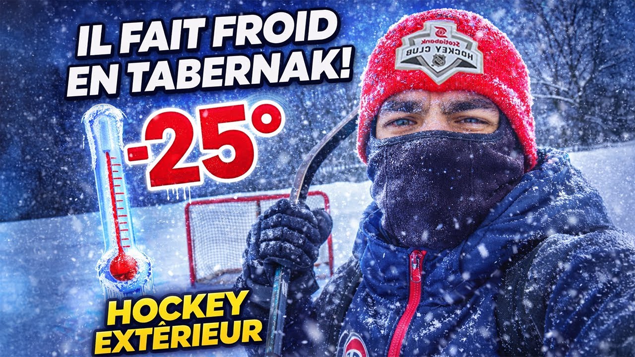Jouer au hockey DEHORS à -25°C… mauvaise idée ?