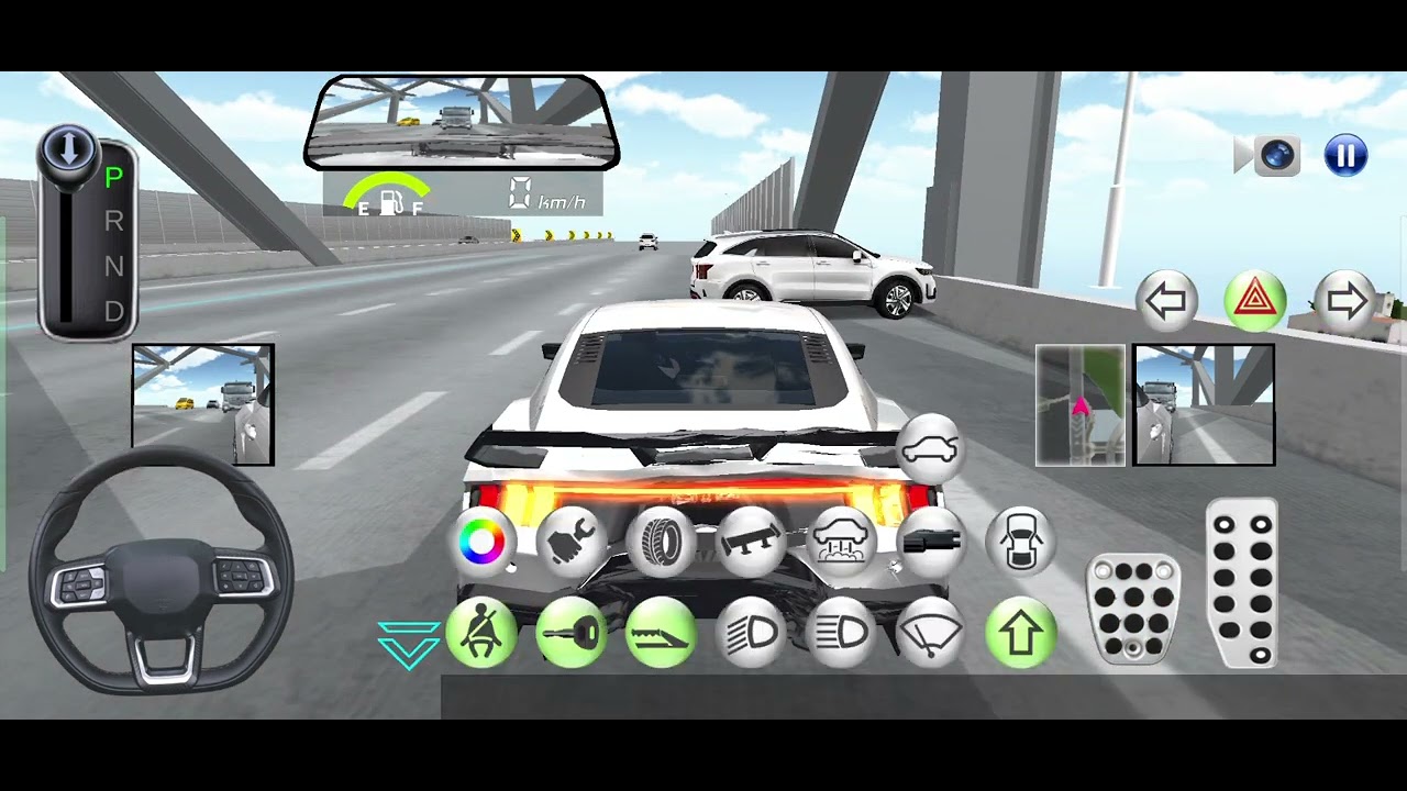 [게임영상] 3D 운전교실 - 머스탱 차의 최고속도 알아보기