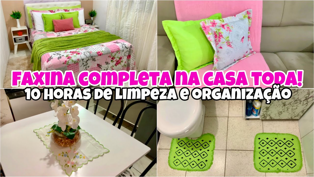 💕FAXINA COMPLETA NA CASA TODA/ 10 HORAS LIMPANDO, ORGANIZANDO E DECORANDO O LAR ✨ #faxina #decor