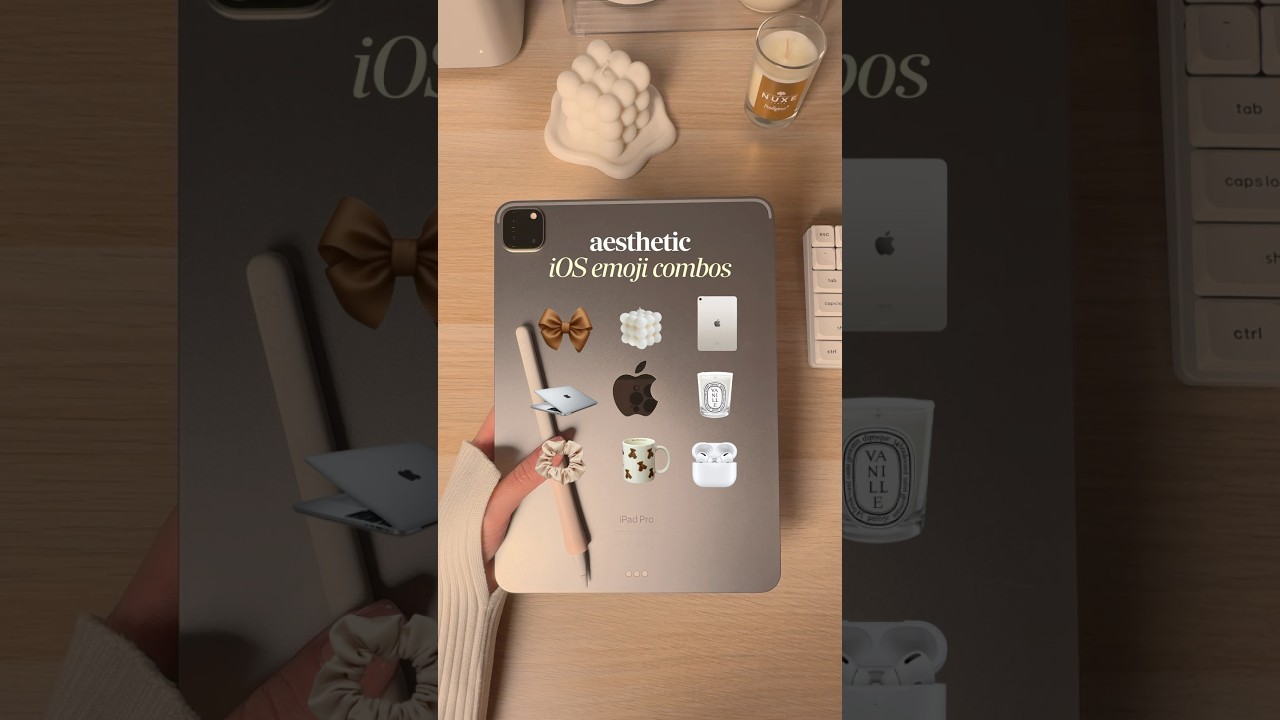 Aesthetic iOS 18 emojis stickers for iPad, Goodnotes Digital Planner, Planning Notes, Apple tutorial