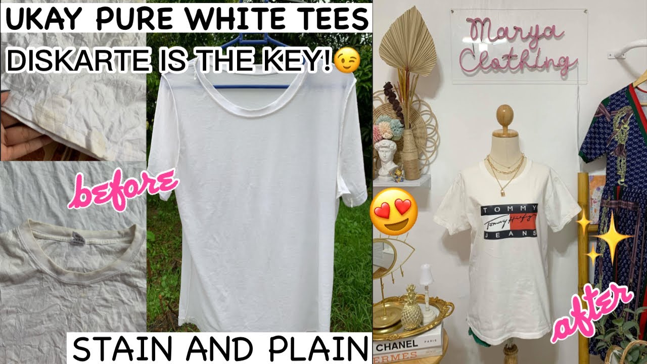 KOREAN PURE WHITE TEES BALE! MADAMING PLAIN PROBLEM!😭 (MAY PAG ASA BA MABENTA?) | Thatsmarya