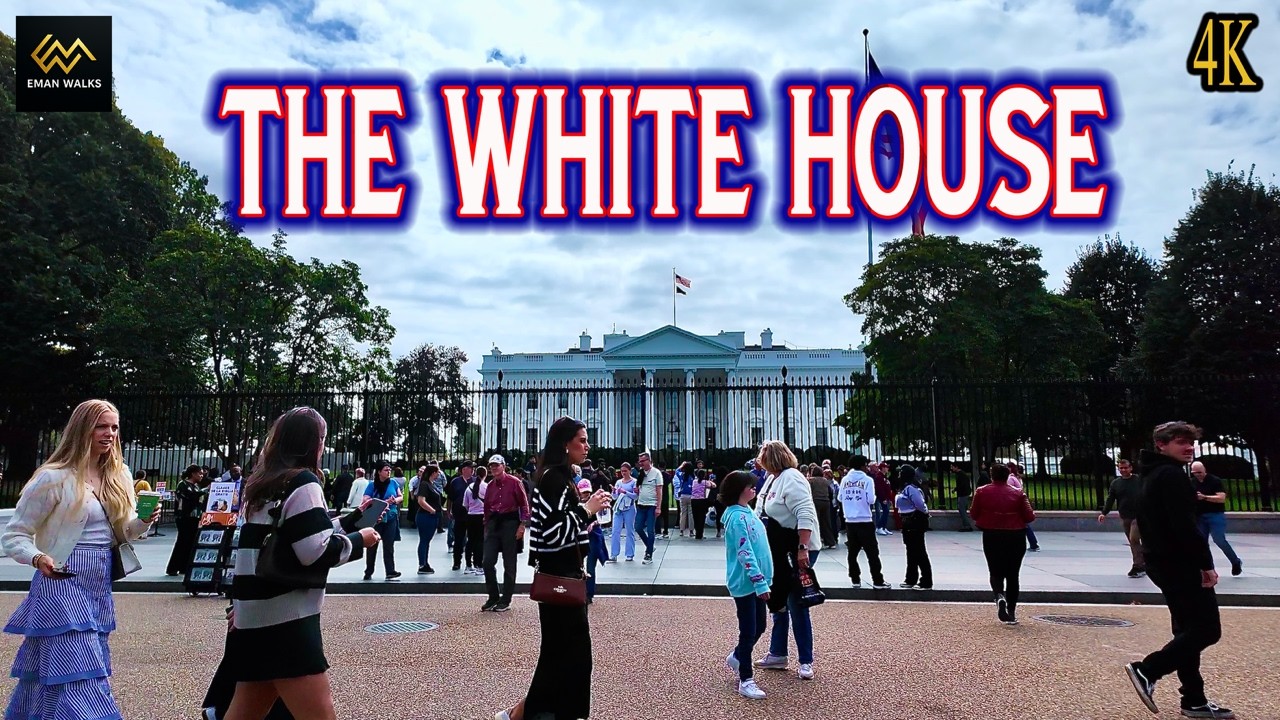 The White House Walk 4K | Historic DC Landmarks & Memorials Tour