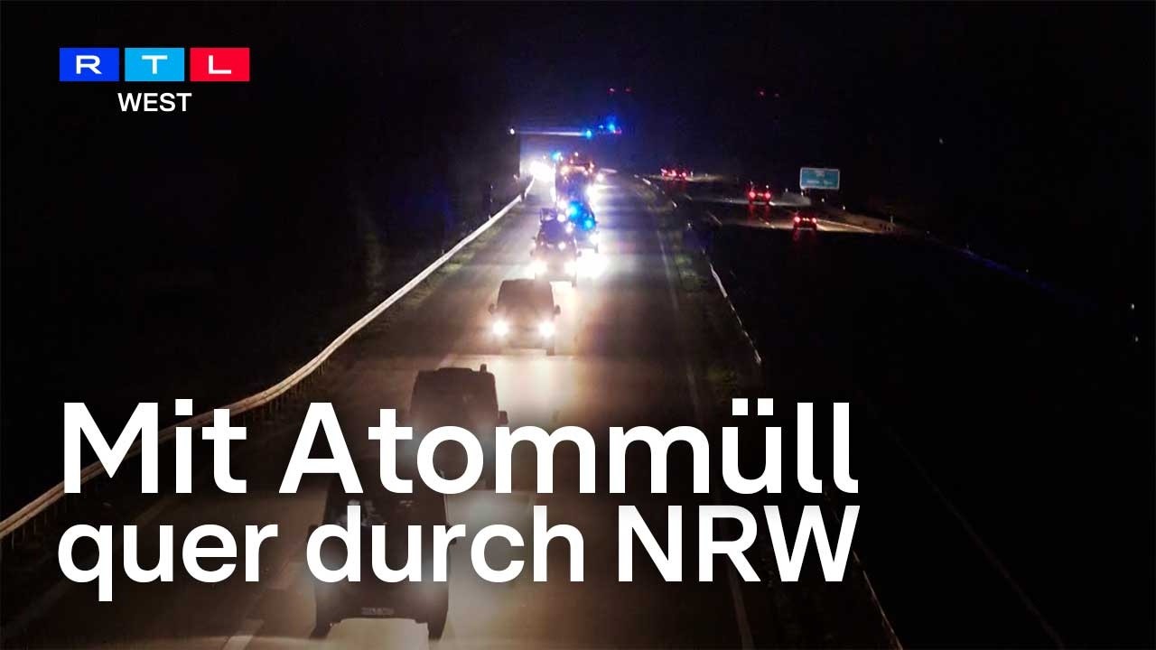 Mit Atomm&uuml;ll von J&uuml;lich nach Ahaus &ndash; erster Castortransport mit viel Aufwand verbunden | RTL WEST