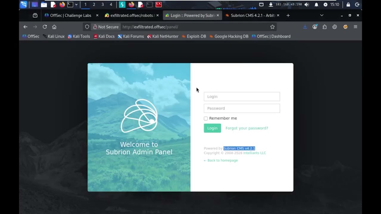 Exfiltration Walkthrough