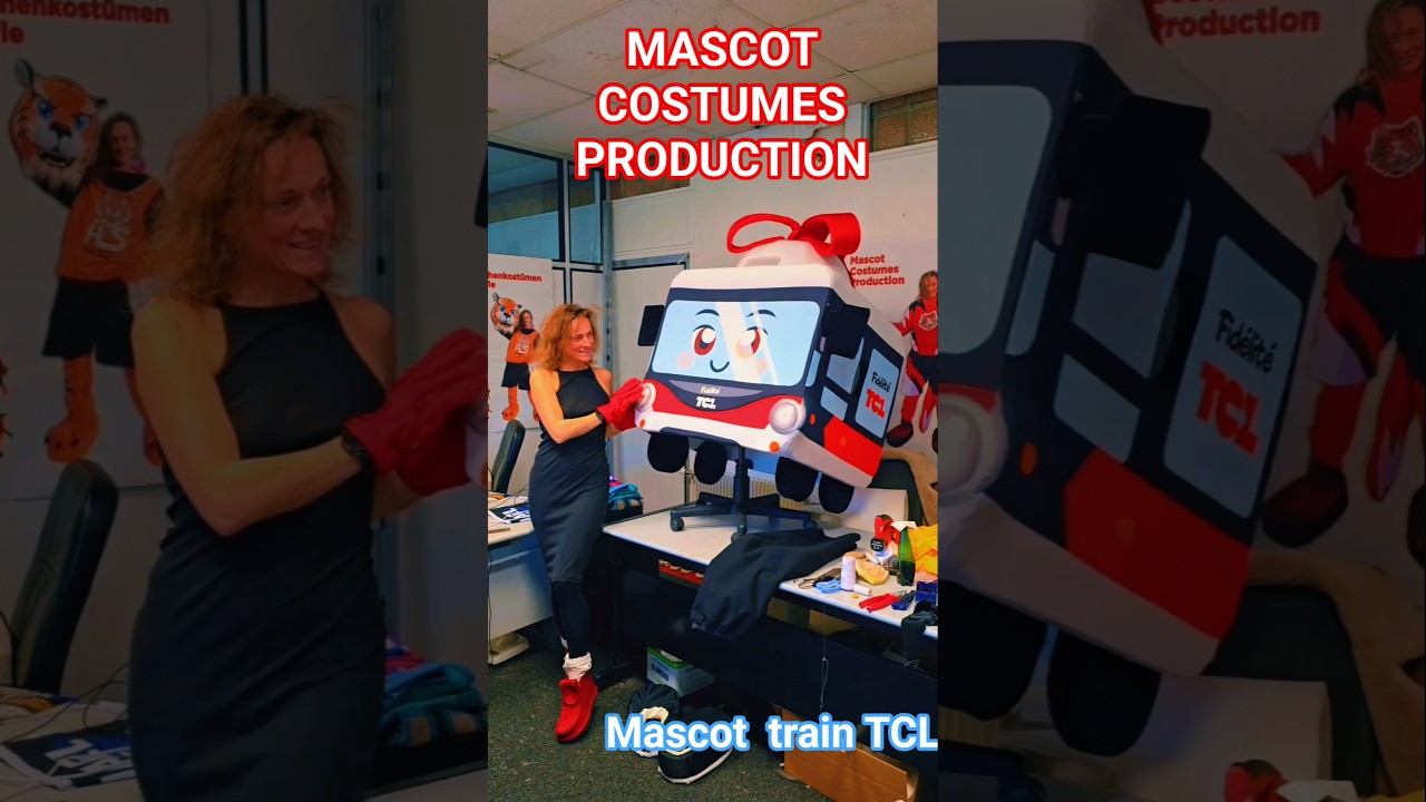 train mascot costume for TCL France / mascot custom / mascot production/ #mascot