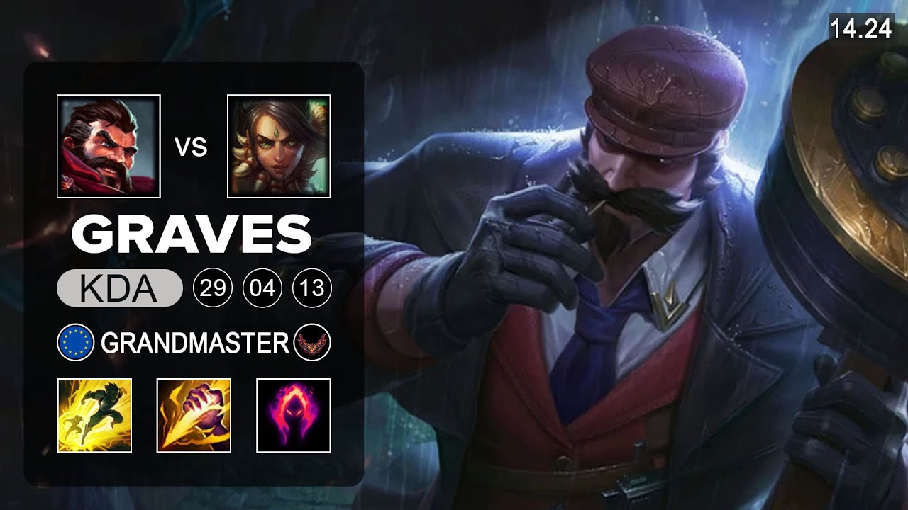 Graves vs Nidalee Jungle - EUW Grandmaster - Patch 14.24 Season 14