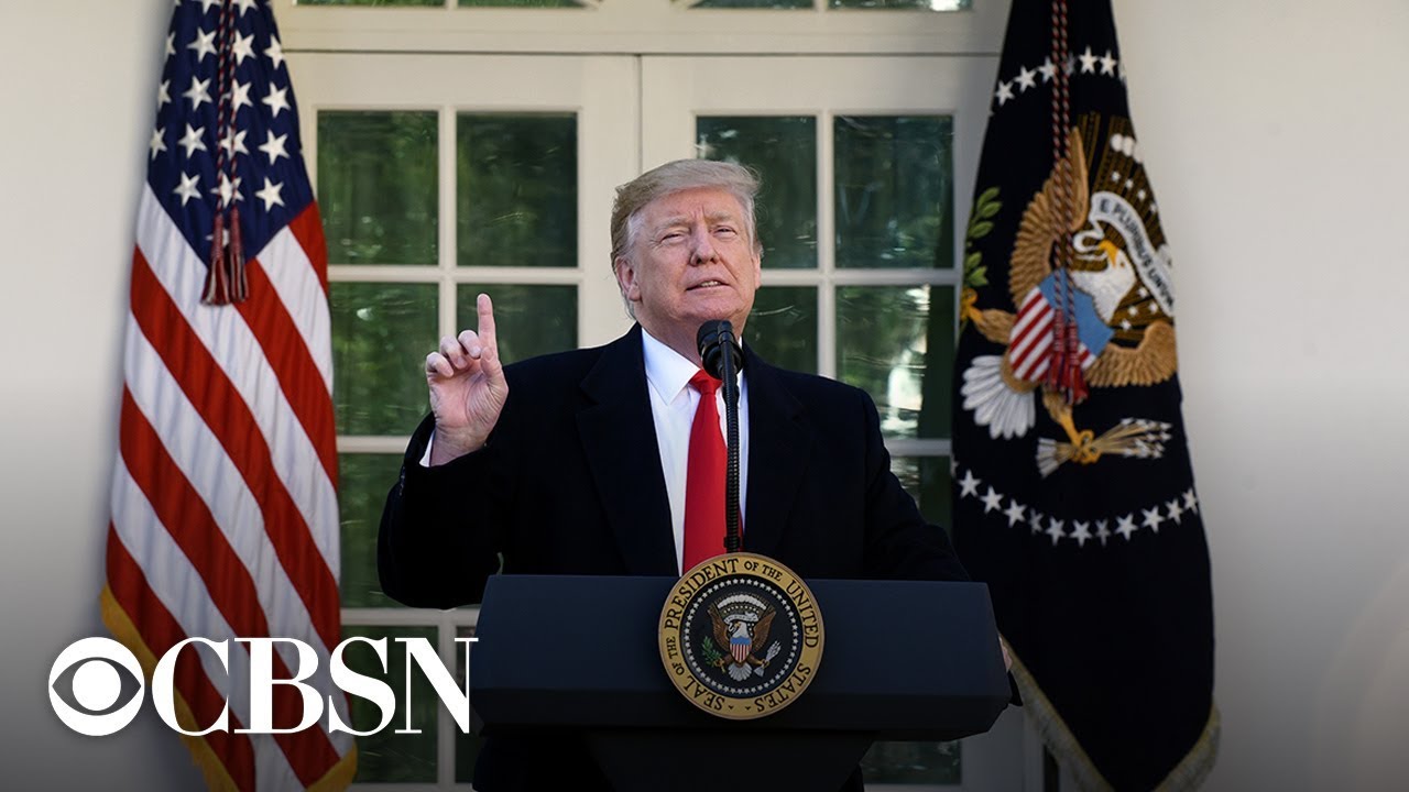 Watch live: Trump addresses the country over coronavirus response