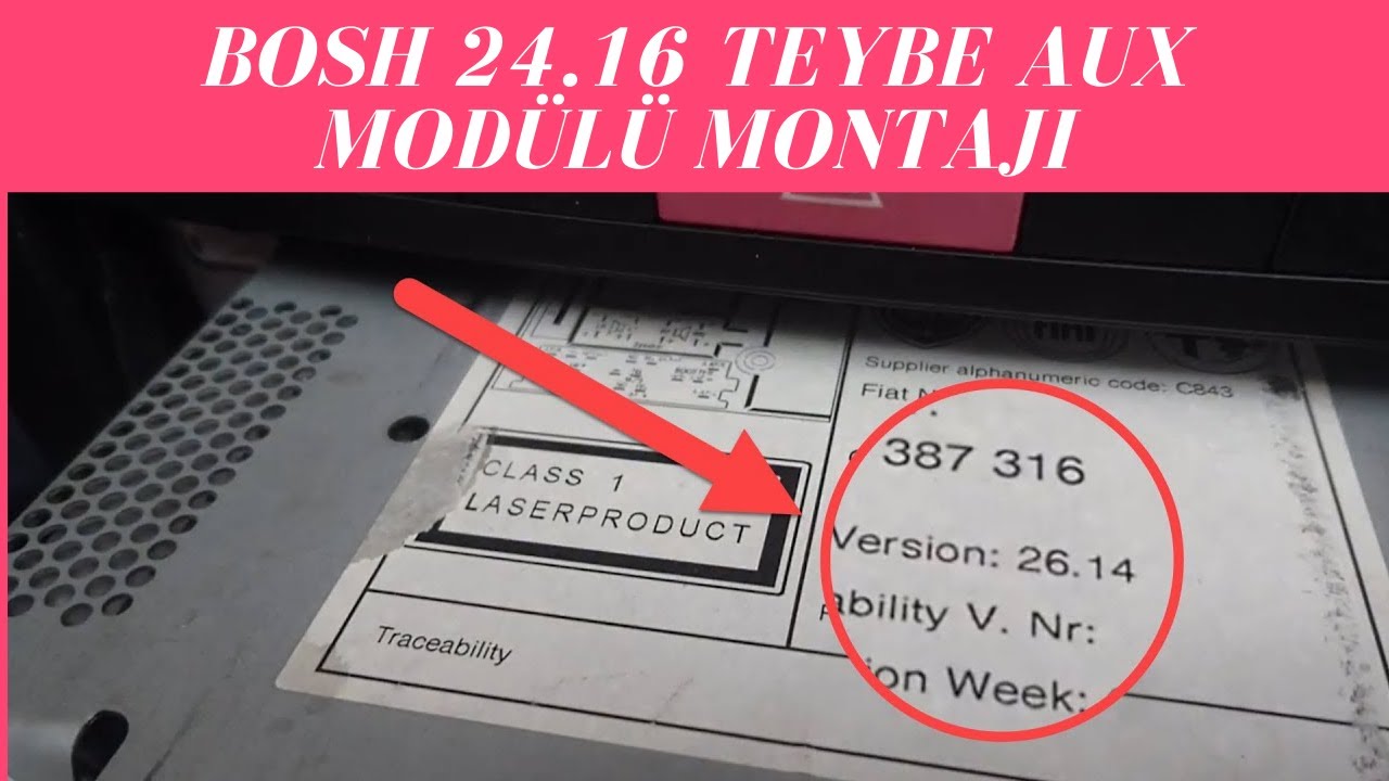 Fiat Versiyonu 32'den Düşük Olan (v26) Teyplere Aux Montajı Nasıl Yapılır ?