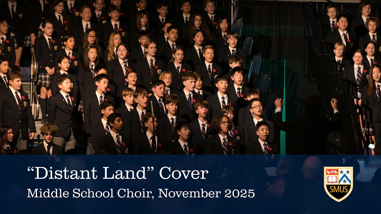 Middle School Choir performs Distant Land