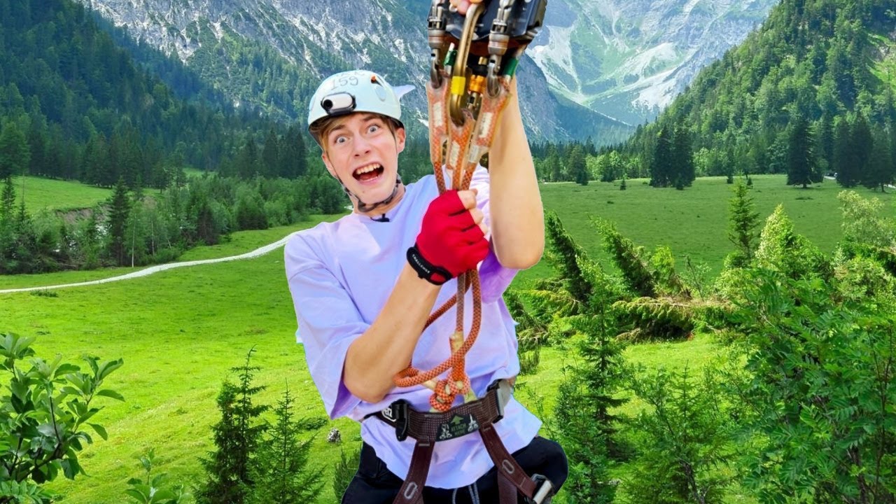 Самый ОПАСНЫЙ Zip-Line... Тиша и мама в ИСТЕРИКЕ...