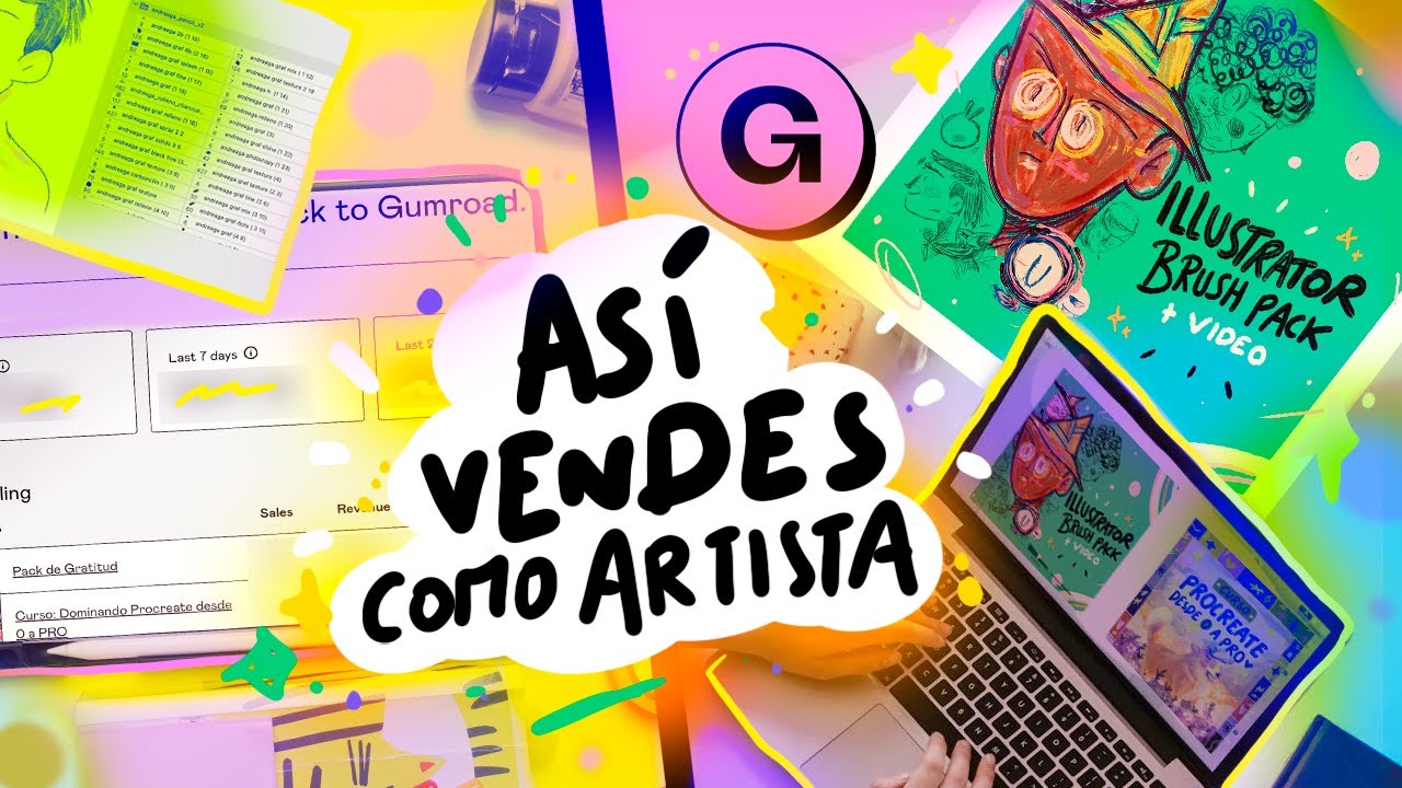 ¿Dónde VENDER productos de ilustración? GUMROAD Es ideal para Artistas?