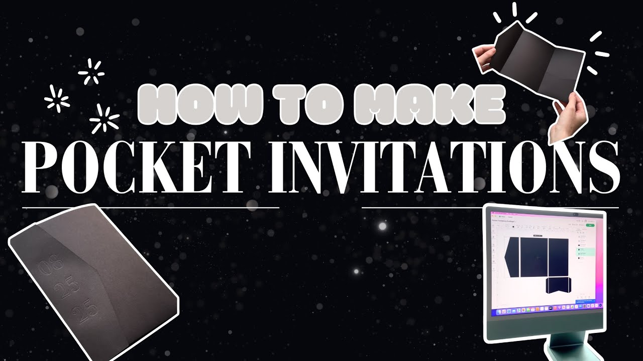 How to Create Pocket Invitations out of Cardstock with your Cricut! 