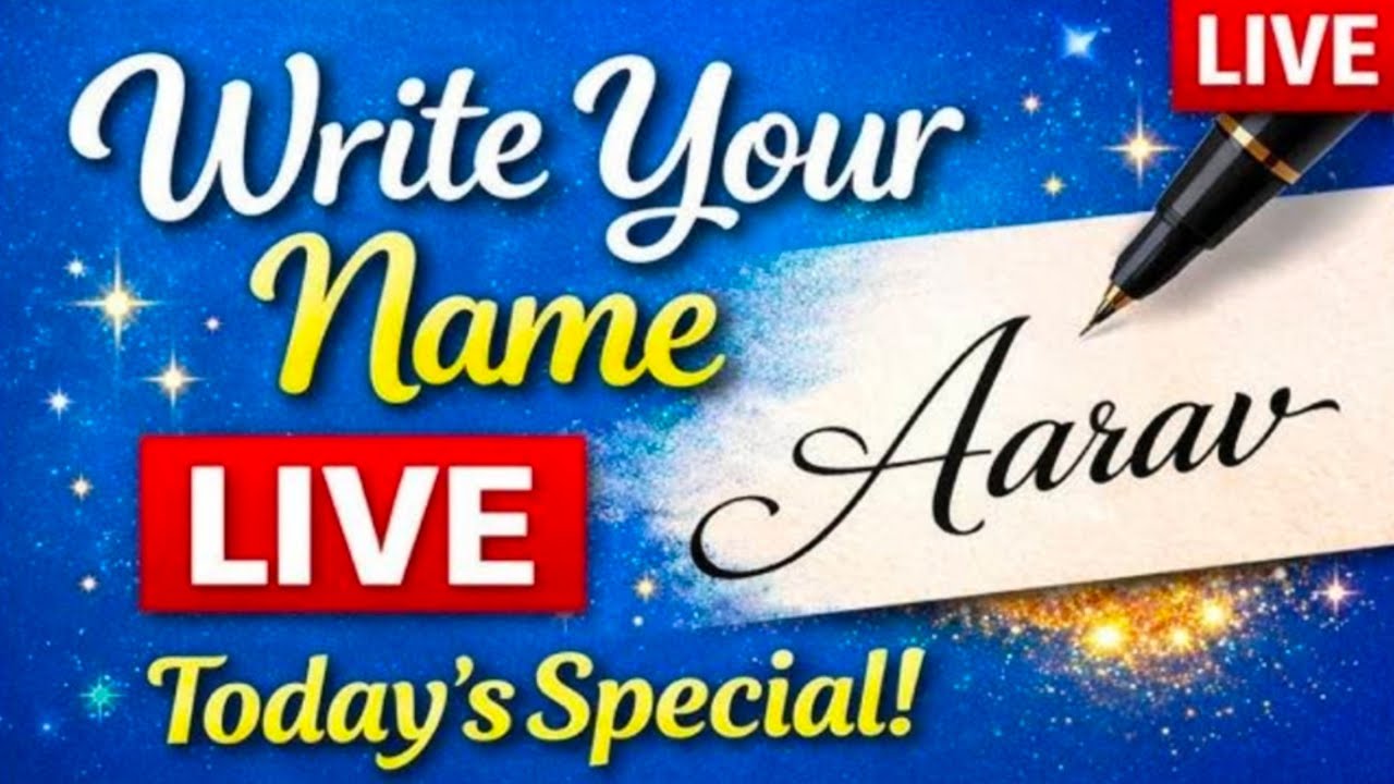 Hello 👋 guy's welcome to the live stream Beautiful name writing 💞🥀🖊️