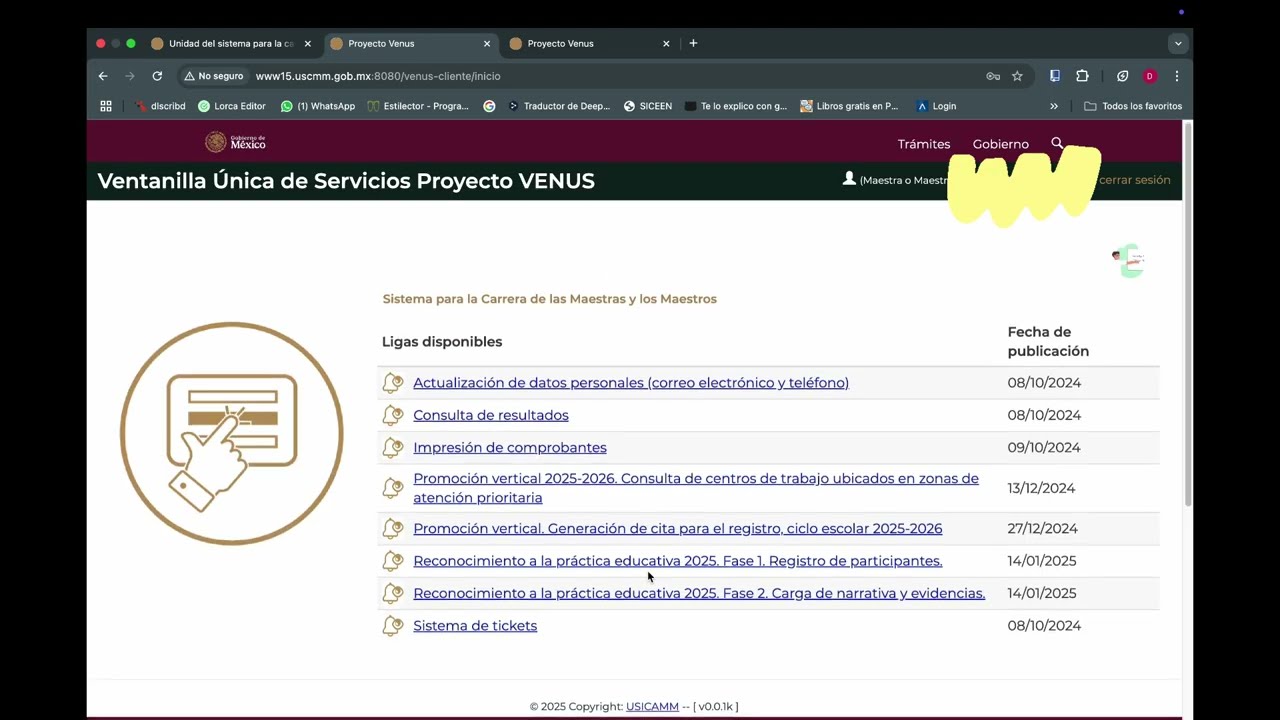 C&oacute;mo crear tu cuenta en PROYECTO VENUS USICAMM