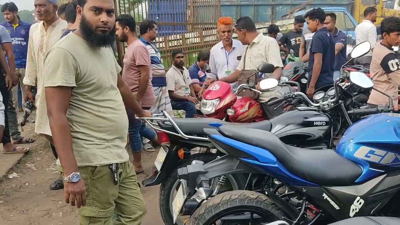 মোটরসাইকেলের হাট, আলমডাঙ্গা। Bike Buy and Sales Market Alamdanga. #alamdanga_bike_hat #viralvideo 