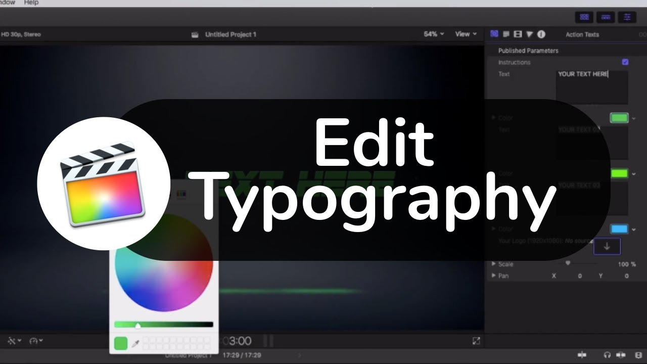 FCPX Tutorial Video: How to edit Typography with Final Cut Pro X