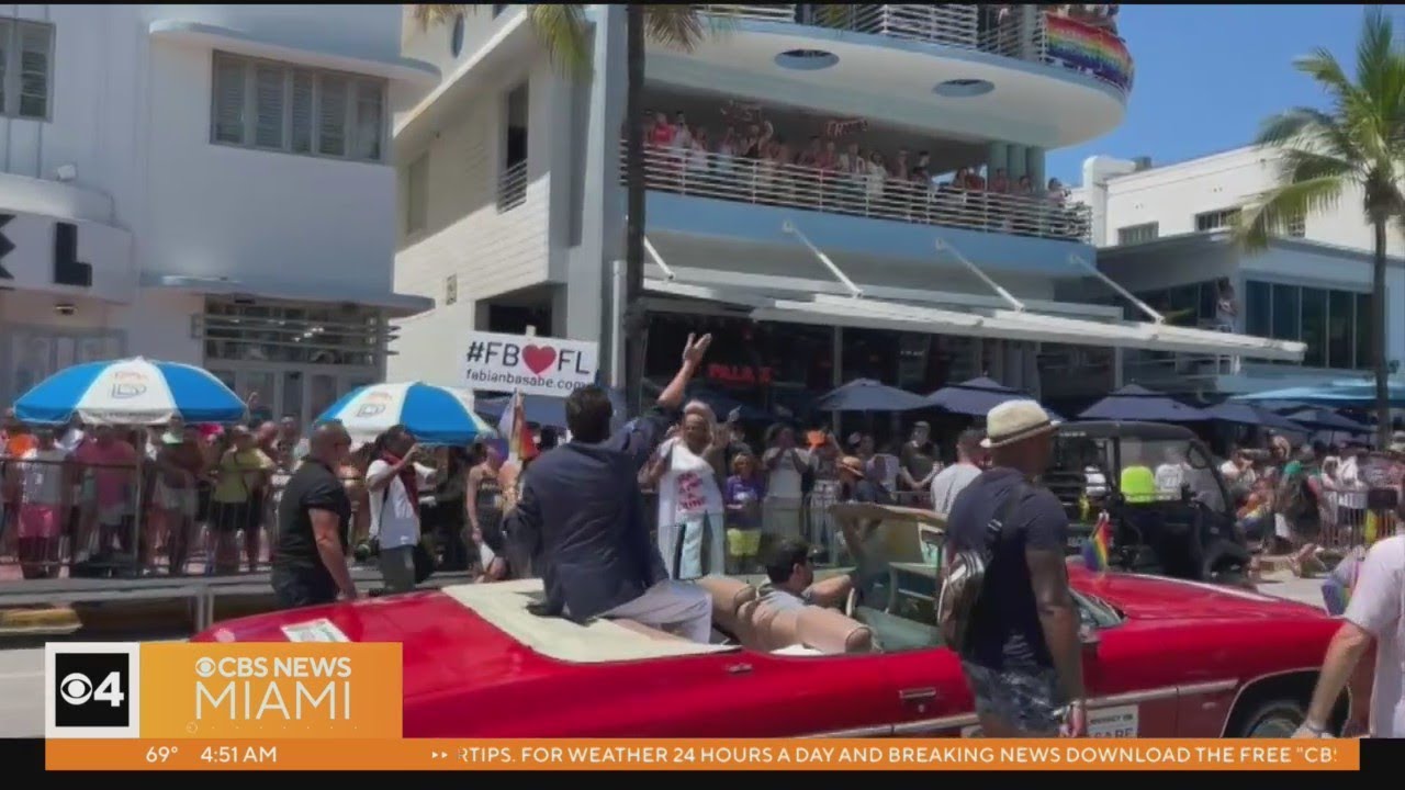 Rep. Fabian Basabe met with protest at Miami Beach Pride Parade